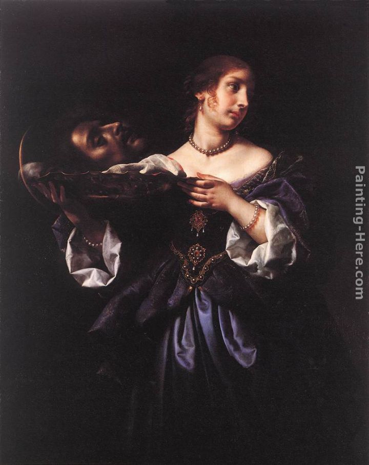 Salome with the Head of St John the Baptist painting - Carlo Dolci Salome with the Head of St John the Baptist art painting